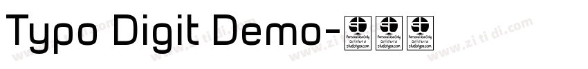 Typo Digit Demo字体转换